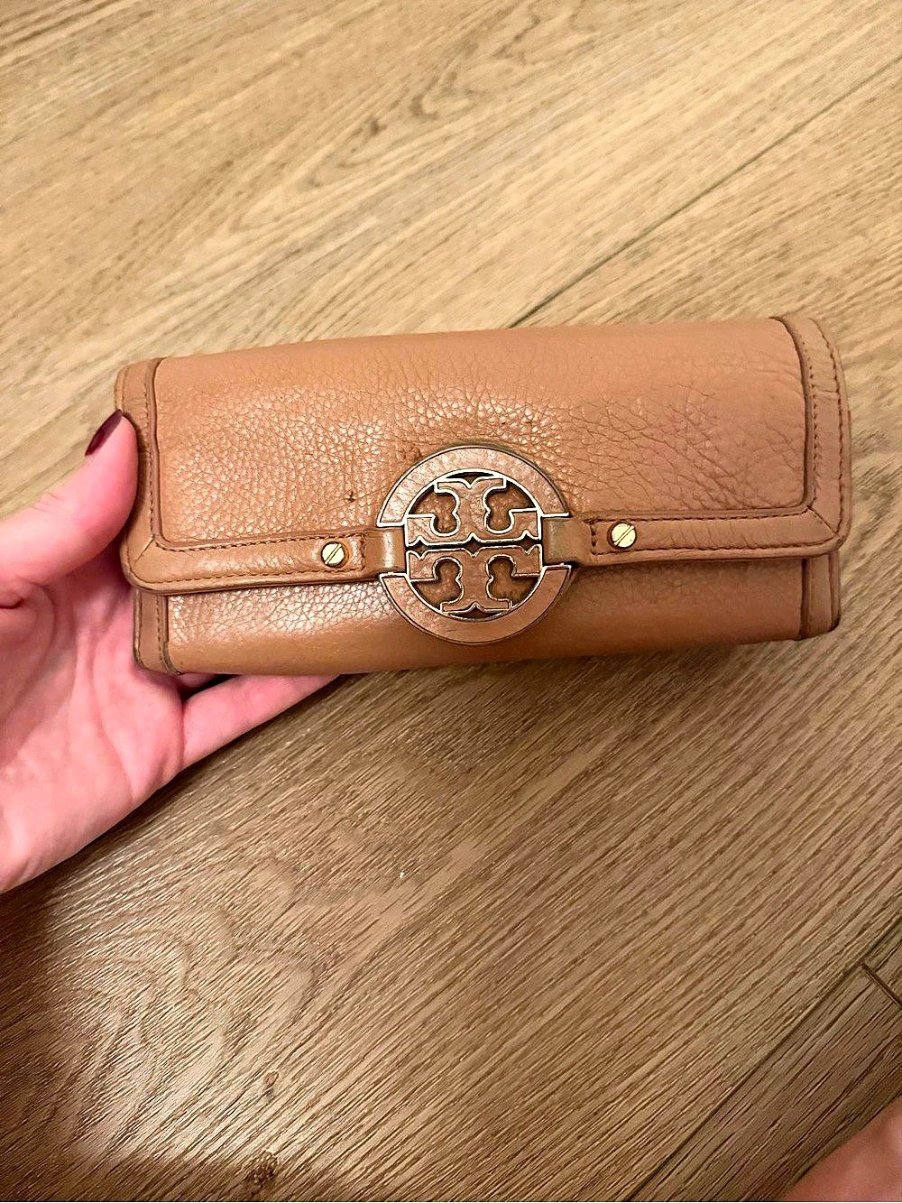 Tory Burch Tan Leather Wallet